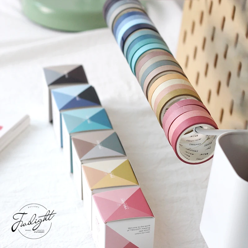 Creative Pure Color Washi Tape set DIY Scrapbooking Sticker Label Masking Tape box School Office Supply japanese stationery
Creative Pure Color Washi Tape set DIY Scrapbooking Sticker Label Masking Tape box School Office Supply japanese stationery