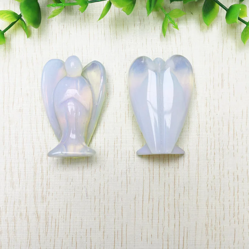 1Pc Fashion Handmade Opal Stone Angel Crystal Pine Carving Crafts Figurine Reiki Gem Cure For Gift Free Shipping
1Pc Fashion Handmade Opal Stone Angel Crystal Pine Carving Crafts Figurine Reiki Gem Cure For Gift Free Shipping