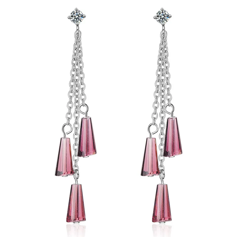 LUKENI Charm Purple Crystal Female Drop Earrings Jewelry Fashion Silver 925 Tassel Long Earrings Dor Girl Birthday Party Bijou
LUKENI Charm Purple Crystal Female Drop Earrings Jewelry Fashion Silver 925 Tassel Long Earrings Dor Girl Birthday Party Bijou