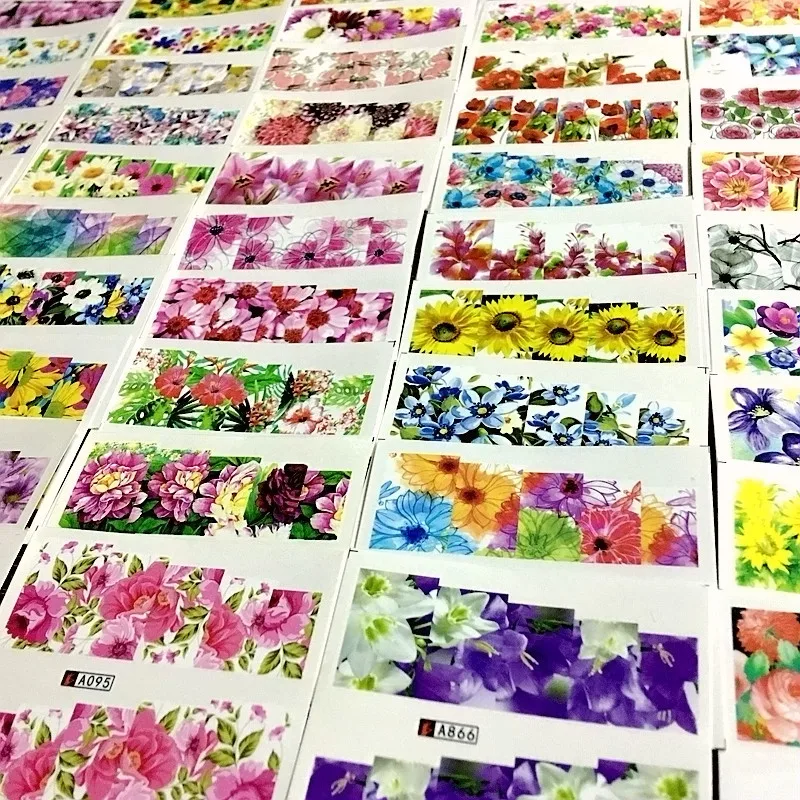 50 sheets mixed designs flower full cover water transfer nail art stickers beauty nails decorations manicure tools A
50 sheets mixed designs flower full cover water transfer nail art stickers beauty nails decorations manicure tools A