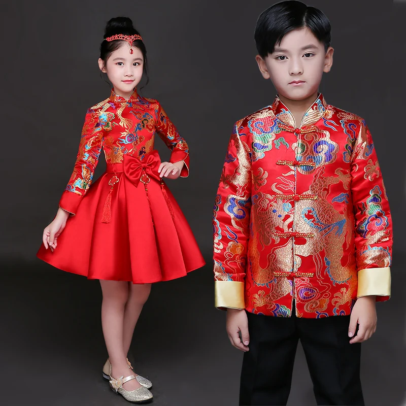 Children cheongsam princess dress girls dress Chinese style retro costumes Chinese guzheng performance clothing Host dress
Children cheongsam princess dress girls dress Chinese style retro costumes Chinese guzheng performance clothing Host dress