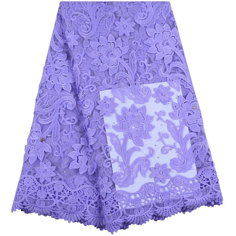 Lilac Purple Milk Silk Lace Fabric 3D Flower French Lace Fabric With Rhinestone High Quality African Lace Fabric For Dress S1626
Lilac Purple Milk Silk Lace Fabric 3D Flower French Lace Fabric With Rhinestone High Quality African Lace Fabric For Dress S1626