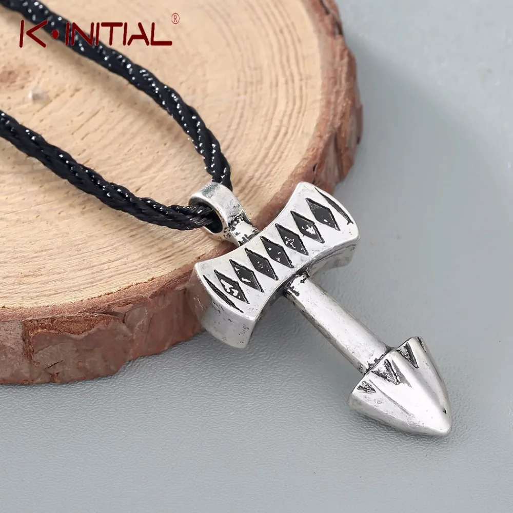 Kinitial Thor's Hammer Mjollnir Scandinavian Pendant marve Necklace Charms Cross Arrow Necklaces Viking Bijoux Nordic collier
Kinitial Thor's Hammer Mjollnir Scandinavian Pendant marve Necklace Charms Cross Arrow Necklaces Viking Bijoux Nordic collier