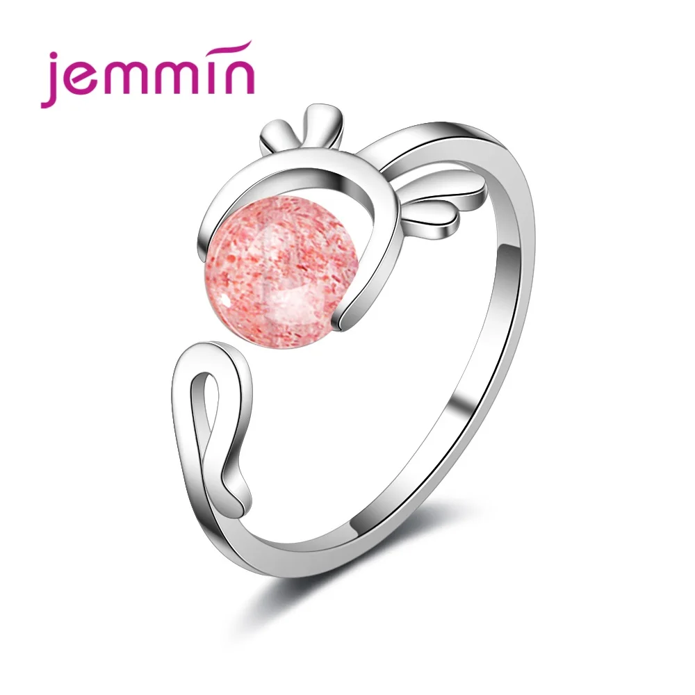 Fashion Bobble Open Ring Simple 925 Sterling Silver Women Appointment Jewelry Romantic Gift Red And Pink Colour
Fashion Bobble Open Ring Simple 925 Sterling Silver Women Appointment Jewelry Romantic Gift Red And Pink Colour