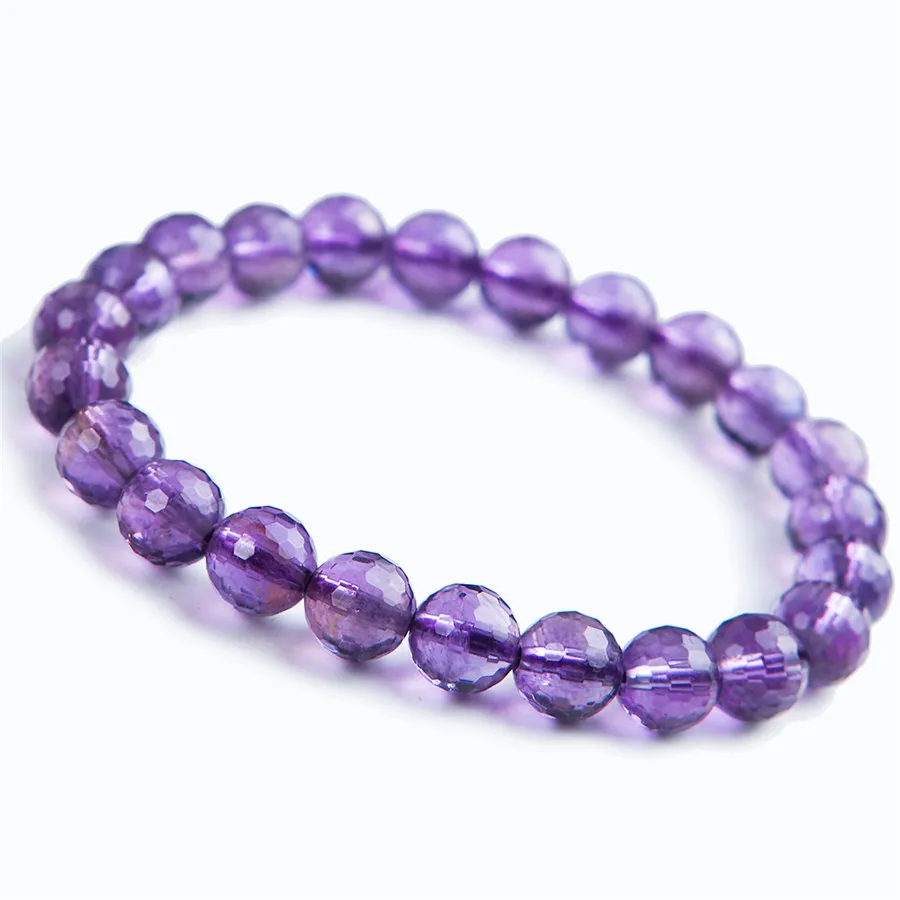 8mm Genuine Natural Purple Stretch Bracelets For Women Femme Charm Transparent Round Faced Crystal Bead Bracelet
8mm Genuine Natural Purple Stretch Bracelets For Women Femme Charm Transparent Round Faced Crystal Bead Bracelet