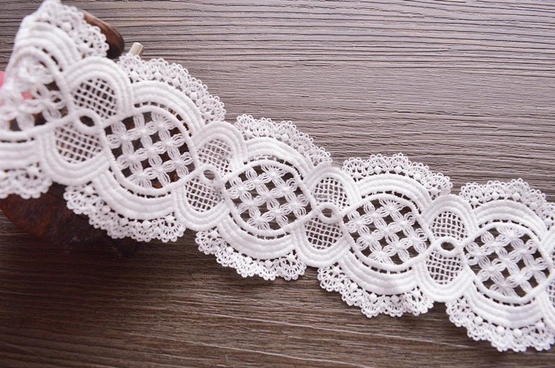 7cm 2.75" wide 5 yard ivory milk silk embroidered tapes lace trim ribbon clothes dress fabric N1122729QL4K26
7cm 2.75" wide 5 yard ivory milk silk embroidered tapes lace trim ribbon clothes dress fabric N1122729QL4K26