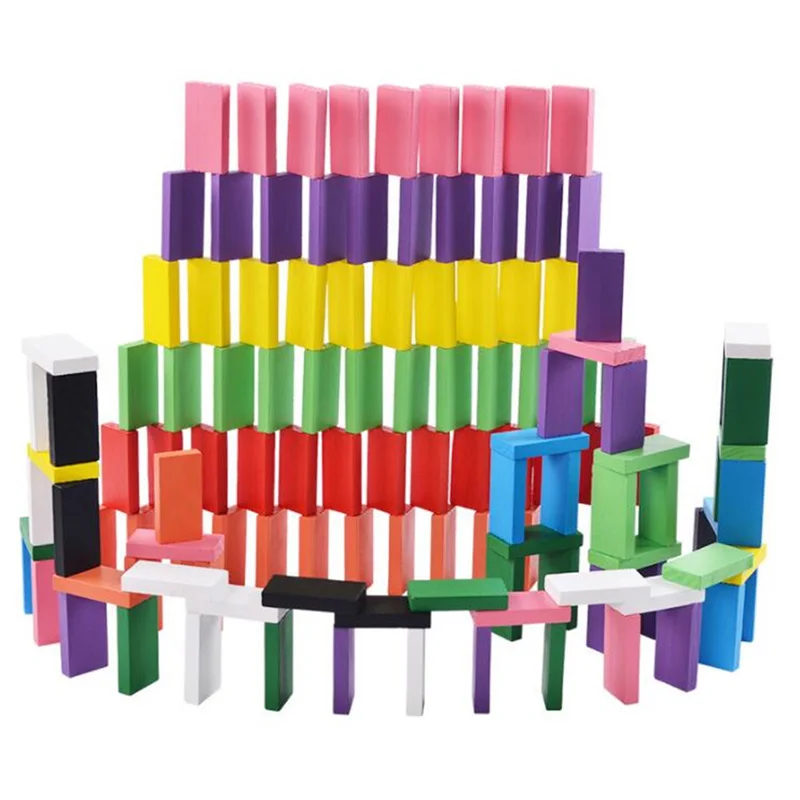 120pcs/set Kids Color Sort Rainbow Wood Domino Blocks Early Educational Wooden Toys Children Christmas Gift
120pcs/set Kids Color Sort Rainbow Wood Domino Blocks Early Educational Wooden Toys Children Christmas Gift