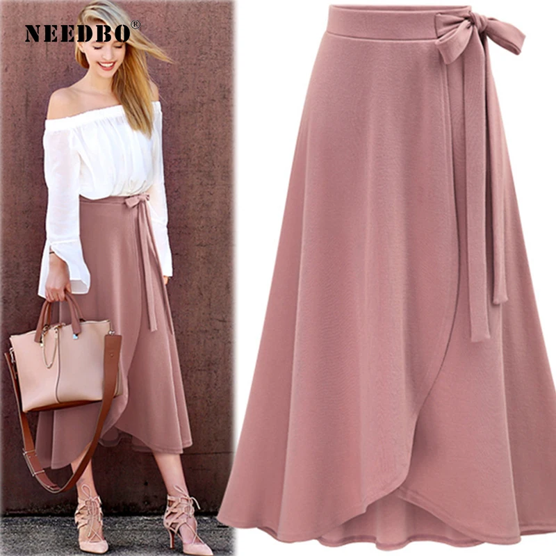 NEEDBO Maxi Skirts For Woman Long Ruffle Irregular Women Skirt Size 6xl Midi Skirt Plus Size Bowtie Split Long Skirt Chiffon
NEEDBO Maxi Skirts For Woman Long Ruffle Irregular Women Skirt Size 6xl Midi Skirt Plus Size Bowtie Split Long Skirt Chiffon