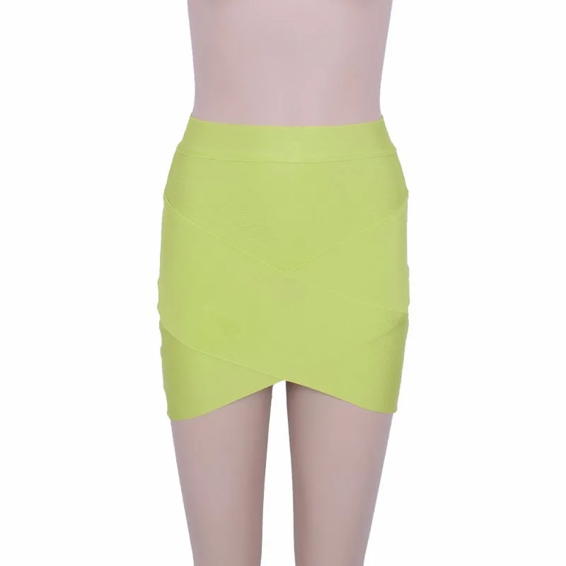 Open Fork Cross Front Knitted Elastic Bandage High Waist Mini Skirt for Women White Pink Green Red Gray Blue
Open Fork Cross Front Knitted Elastic Bandage High Waist Mini Skirt for Women White Pink Green Red Gray Blue