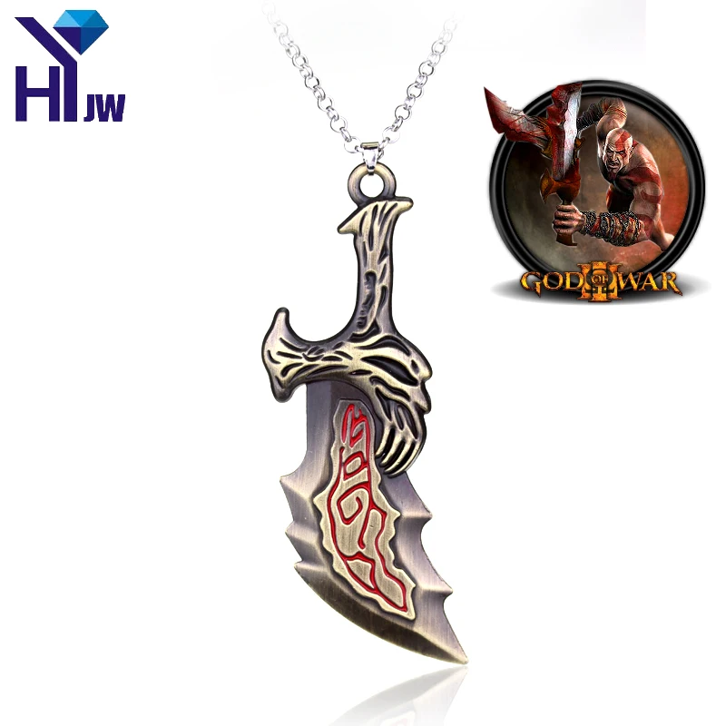 HEYu Fashion Game God Of War Series Necklace Sword OLYMPUS KRATOS Blades of Chaos Necklace Jewelry Classic Weapons Necklace
HEYu Fashion Game God Of War Series Necklace Sword OLYMPUS KRATOS Blades of Chaos Necklace Jewelry Classic Weapons Necklace