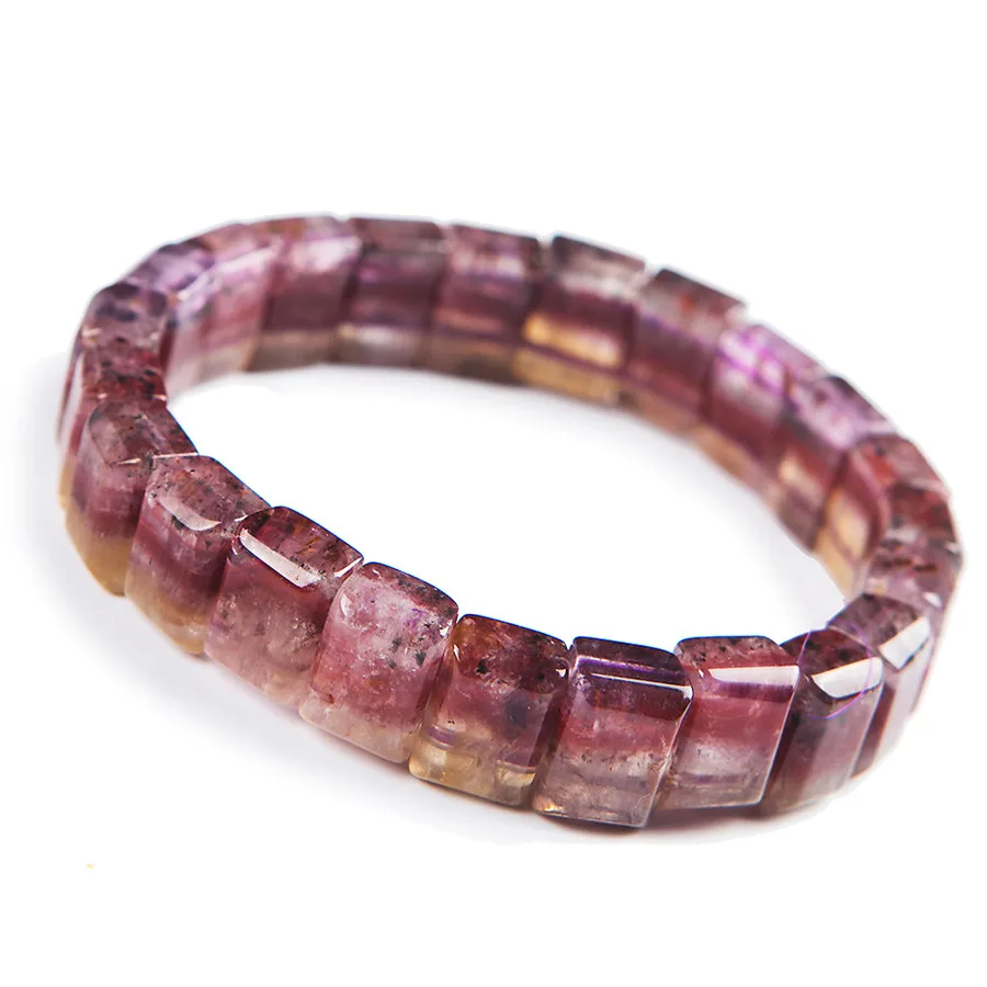 Genuine Purple Red Auralite 23 Cacoxenite Crystal Women Rectangle Bead Stretch Bracelets
Genuine Purple Red Auralite 23 Cacoxenite Crystal Women Rectangle Bead Stretch Bracelets