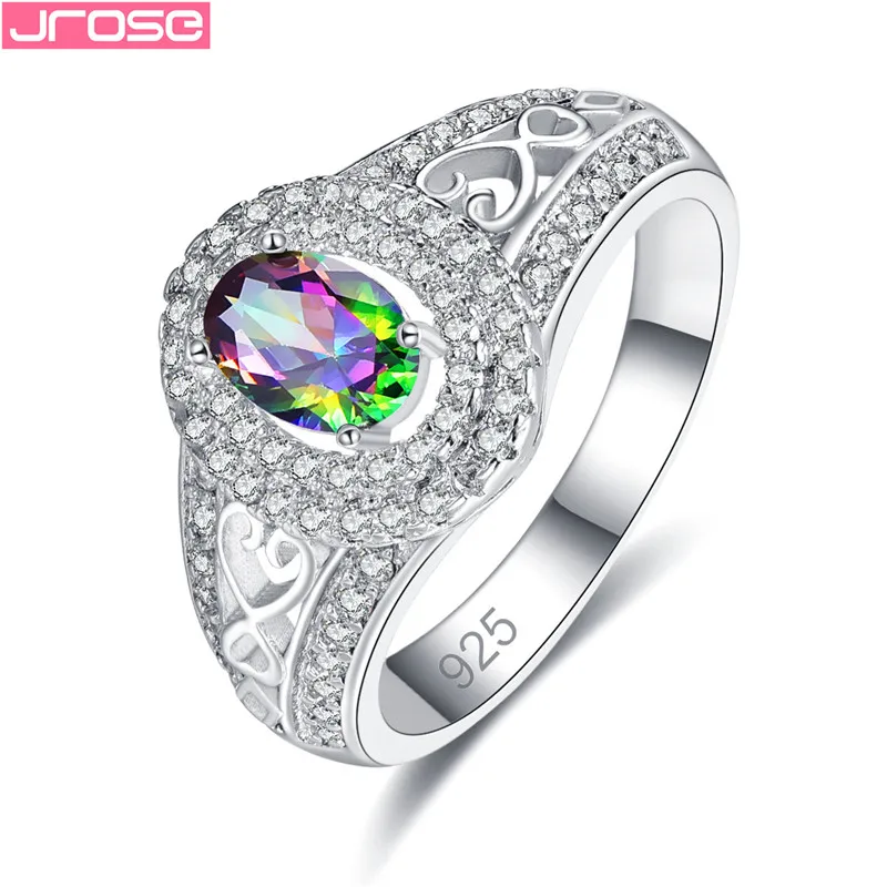 JROSE New Female Rainbow Vintage Finger Rings For Women Sterling Silver 925 Jewelry Oval Zircon Birthstone Wedding Gift
JROSE New Female Rainbow Vintage Finger Rings For Women Sterling Silver 925 Jewelry Oval Zircon Birthstone Wedding Gift