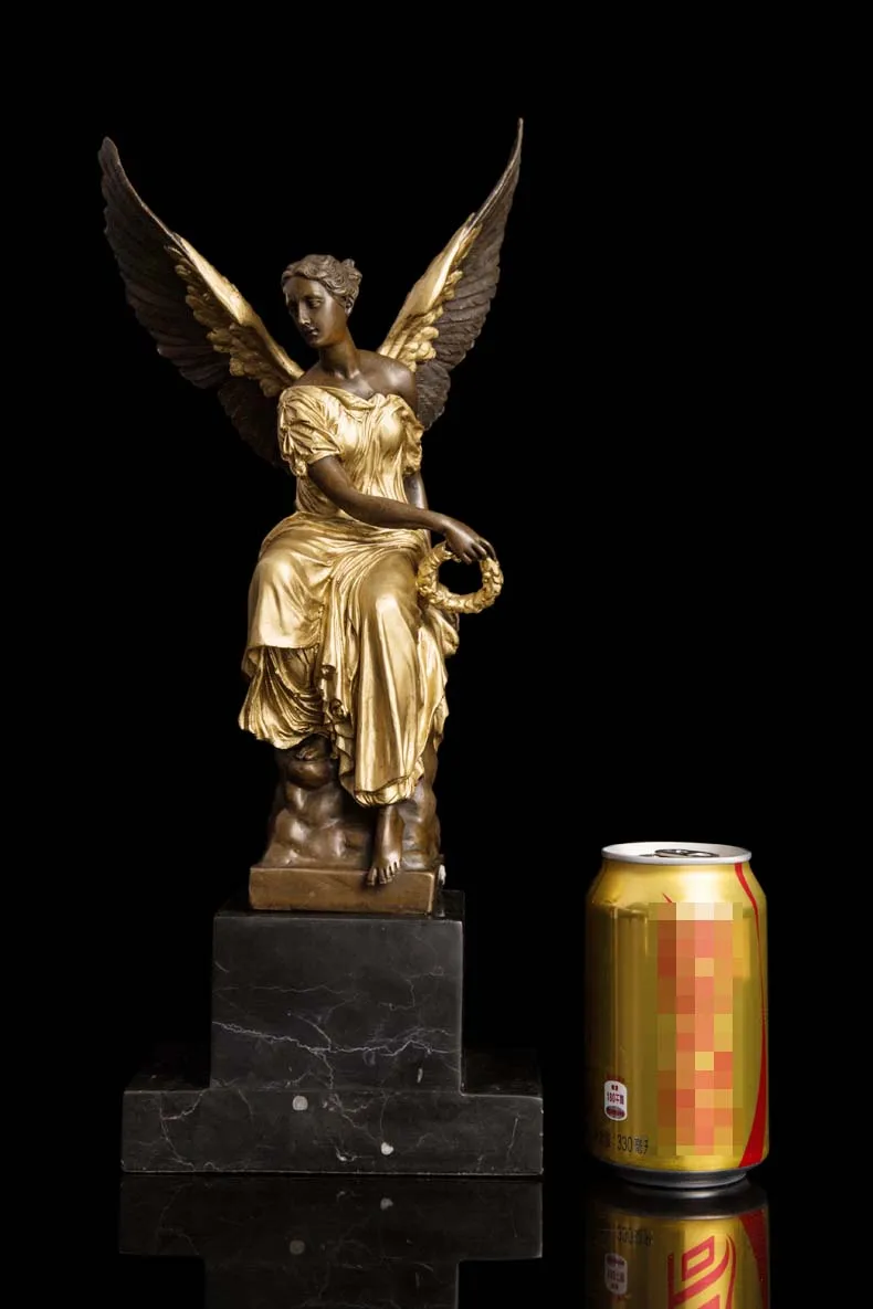 2020 home LIVING ROOM wall TOP Decor ART--38 CM large the Luck Fairy goddess Angel bronze statue sculpture Decoration brass
2020 home LIVING ROOM wall TOP Decor ART--38 CM large the Luck Fairy goddess Angel bronze statue sculpture Decoration brass