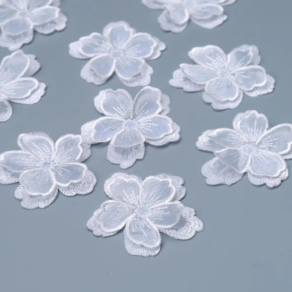 1PCS Double Layers Organdy White Fower Patches for Clothes Stickers Bride Dress Veil Accessories Iron On Patch for Clothing
1PCS Double Layers Organdy White Fower Patches for Clothes Stickers Bride Dress Veil Accessories Iron On Patch for Clothing