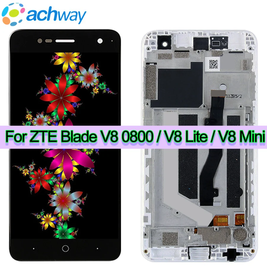 ЖК-экран для ZTE Blade V8 BV0800, дисплей с рамкой и дигитайзером в сборе для ZTE Blade Lite, ЖК-дисплей
ЖК-экран для ZTE Blade V8 BV0800, дисплей с рамкой и дигитайзером в сборе для ZTE Blade Lite, ЖК-дисплей