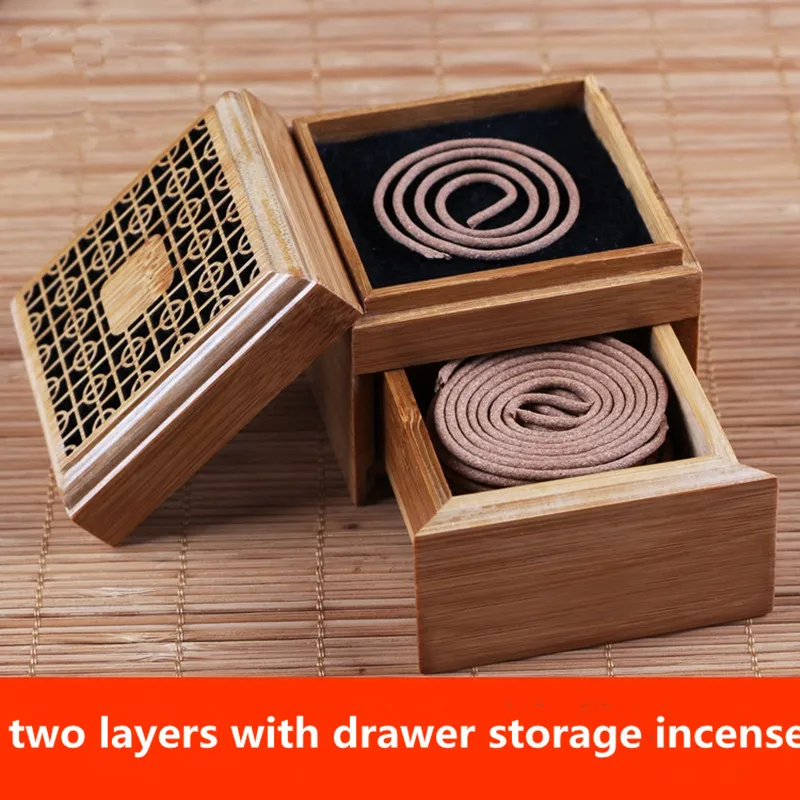 Incense Burner Bamboo Storage Box Incense Holder with Double Drawer Hollow Out Carve Box Lying Censer Classical Hollow Antique
Incense Burner Bamboo Storage Box Incense Holder with Double Drawer Hollow Out Carve Box Lying Censer Classical Hollow Antique