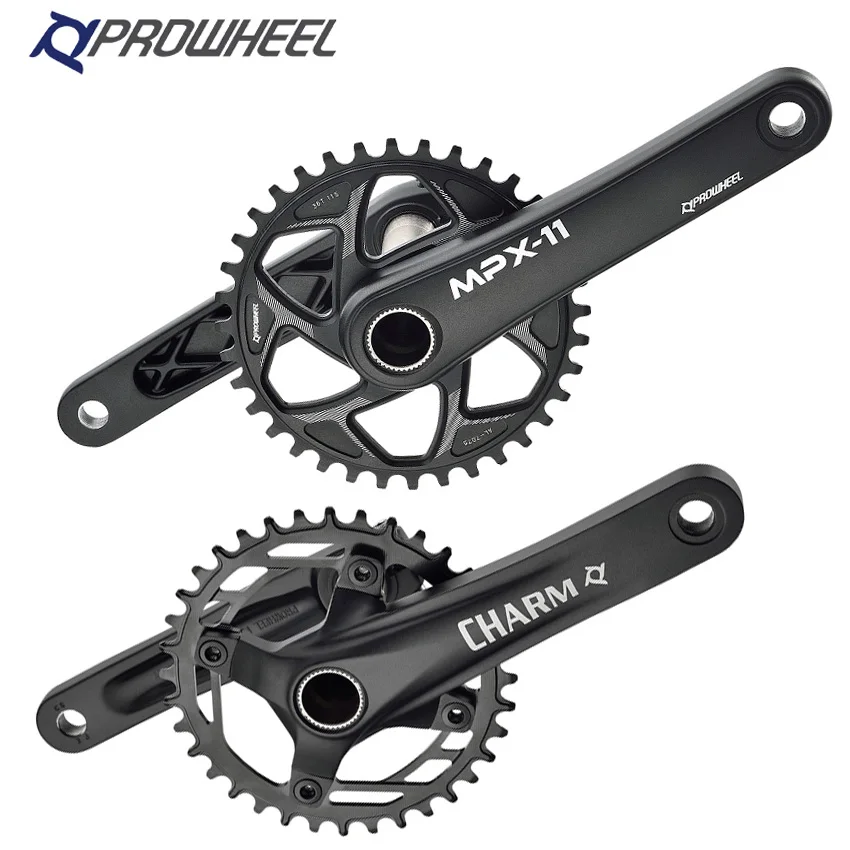 Комплект кривошипов PROWHEEL нижний кронштейн BB 170 мм 36 т полые зубья GXP 9/10/11 скоростей