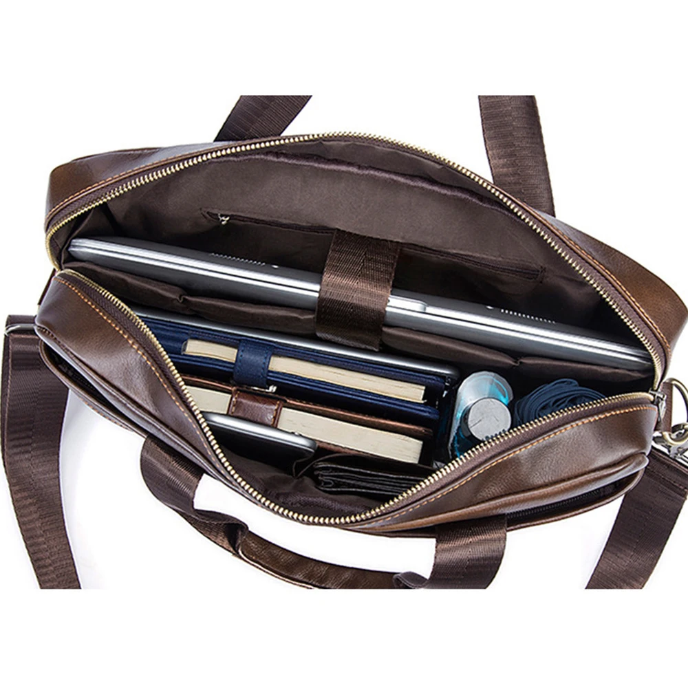 14 inch Laptop Handbag Business Briefcase Vintage Cow Leather Casual Travel Notebook Shoulder Messenger Bag for Macbook Air Pro
14 inch Laptop Handbag Business Briefcase Vintage Cow Leather Casual Travel Notebook Shoulder Messenger Bag for Macbook Air Pro