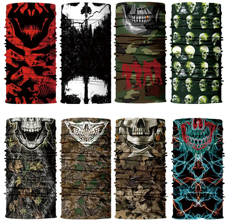 3D Designer Seamless Balaclava Magic Scarf Neck Face Mask Ghost Skull Skeleton Head Shield Headband Headwear Bandana Men Bicycle
3D Designer Seamless Balaclava Magic Scarf Neck Face Mask Ghost Skull Skeleton Head Shield Headband Headwear Bandana Men Bicycle