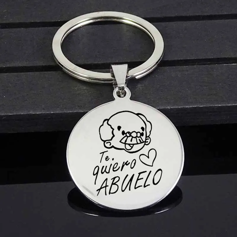 YGLCJ Send Grandpa To Send Grandpa Stainless Steel Pendant "Te Quiero Abuelo" Keychain Stainless Steel Jewelry Factory Direct
YGLCJ Send Grandpa To Send Grandpa Stainless Steel Pendant "Te Quiero Abuelo" Keychain Stainless Steel Jewelry Factory Direct