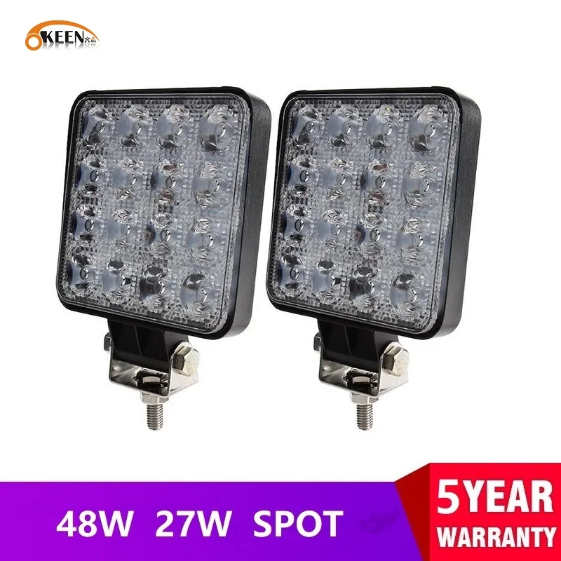 OKEEN 4inch 10cm 18W 27W 48W Offroad Car 4WD Truck Tractor Boat Trailer 4x4 SUV ATV 12V Spot Flood LED Light Bar LED Work Light
OKEEN 4inch 10cm 18W 27W 48W Offroad Car 4WD Truck Tractor Boat Trailer 4x4 SUV ATV 12V Spot Flood LED Light Bar LED Work Light