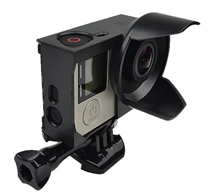 Защитная рамка с блендой для объектива Солнцезащитная Gopro Hero 4 3 + | Электроника