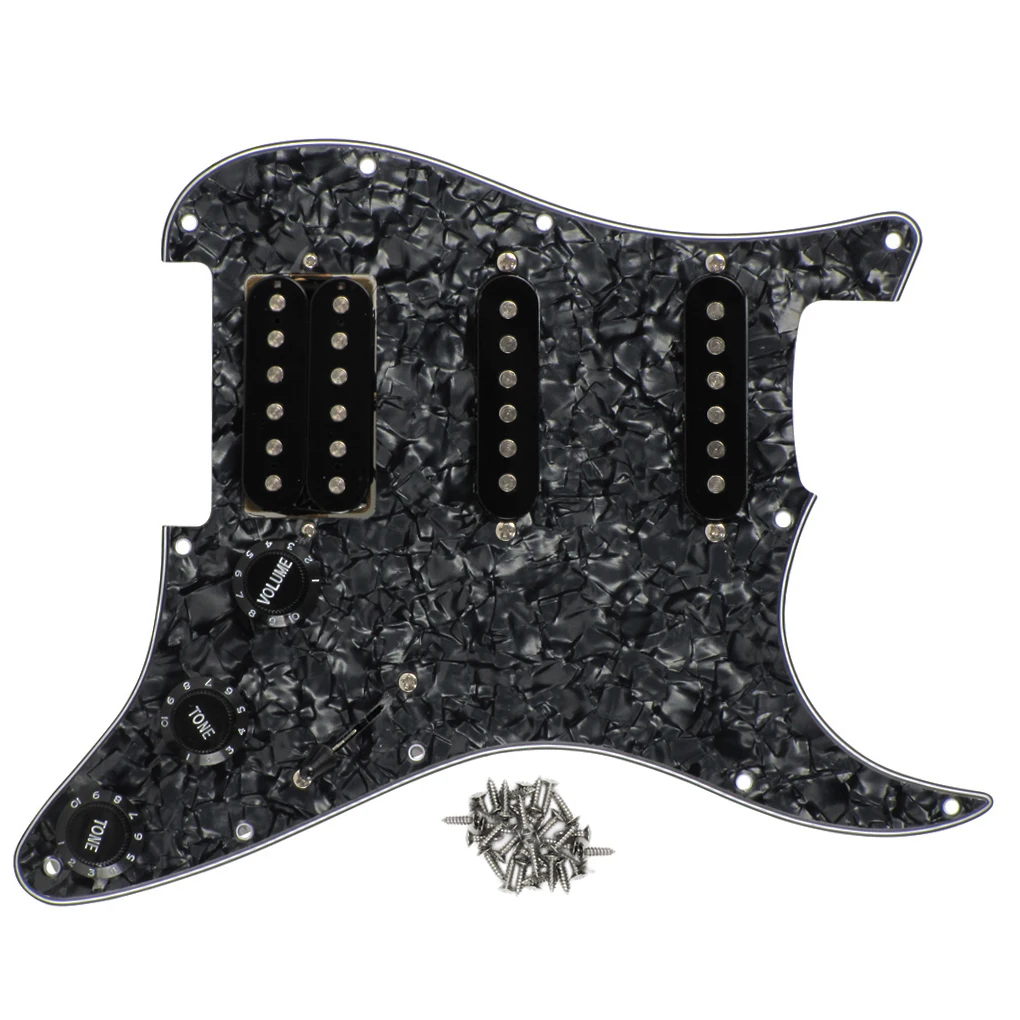 FLEOR Black Pearl SSH нагруженная Предварительно Проводная электрогитара Pickguard одна