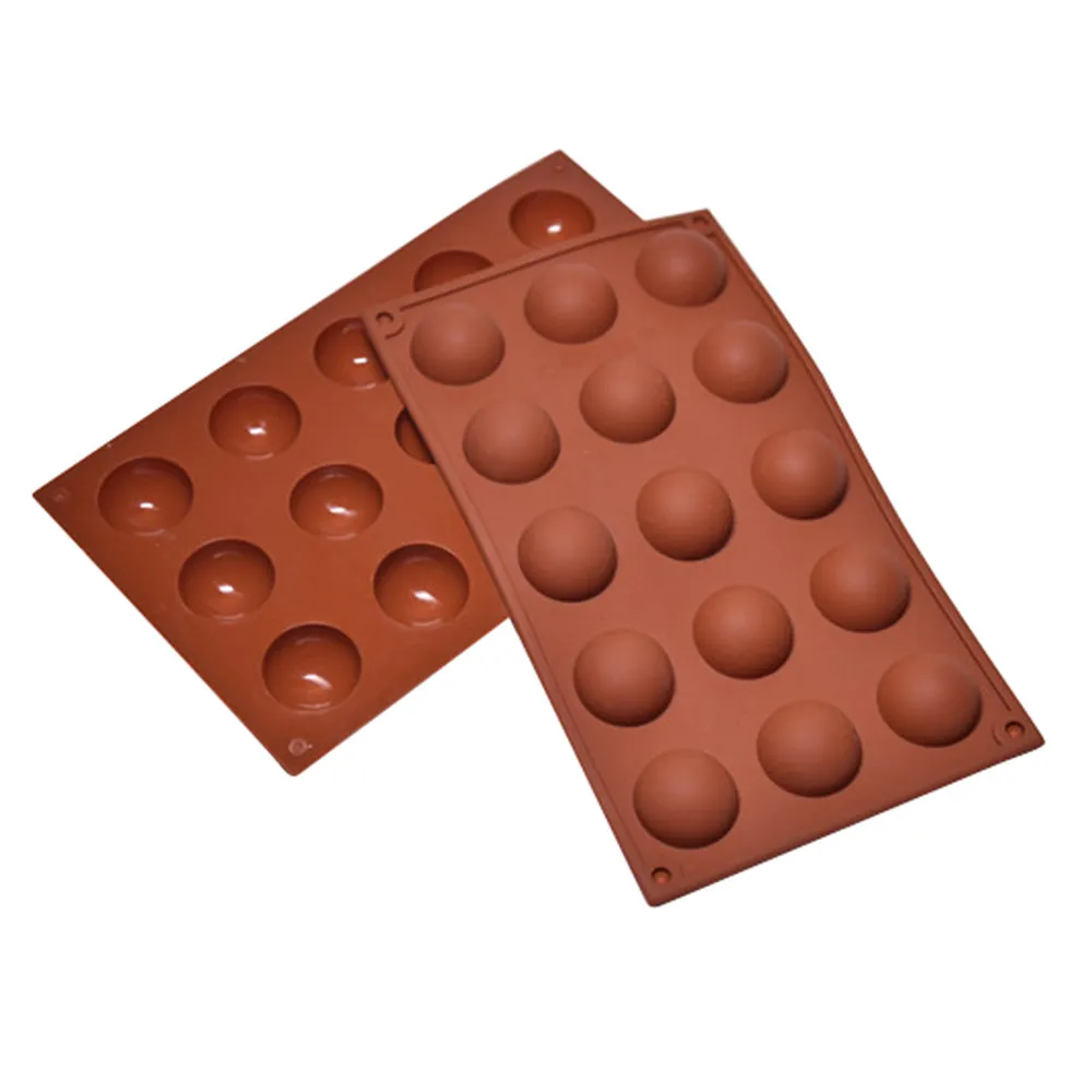 Silicone 15 Cavity Half Ball Mould Candy Bar Accessories Diy Chocolate Cupcake Cake Muffin Baking Mold Ice Ball Molds Freeze#763
Silicone 15 Cavity Half Ball Mould Candy Bar Accessories Diy Chocolate Cupcake Cake Muffin Baking Mold Ice Ball Molds Freeze#763