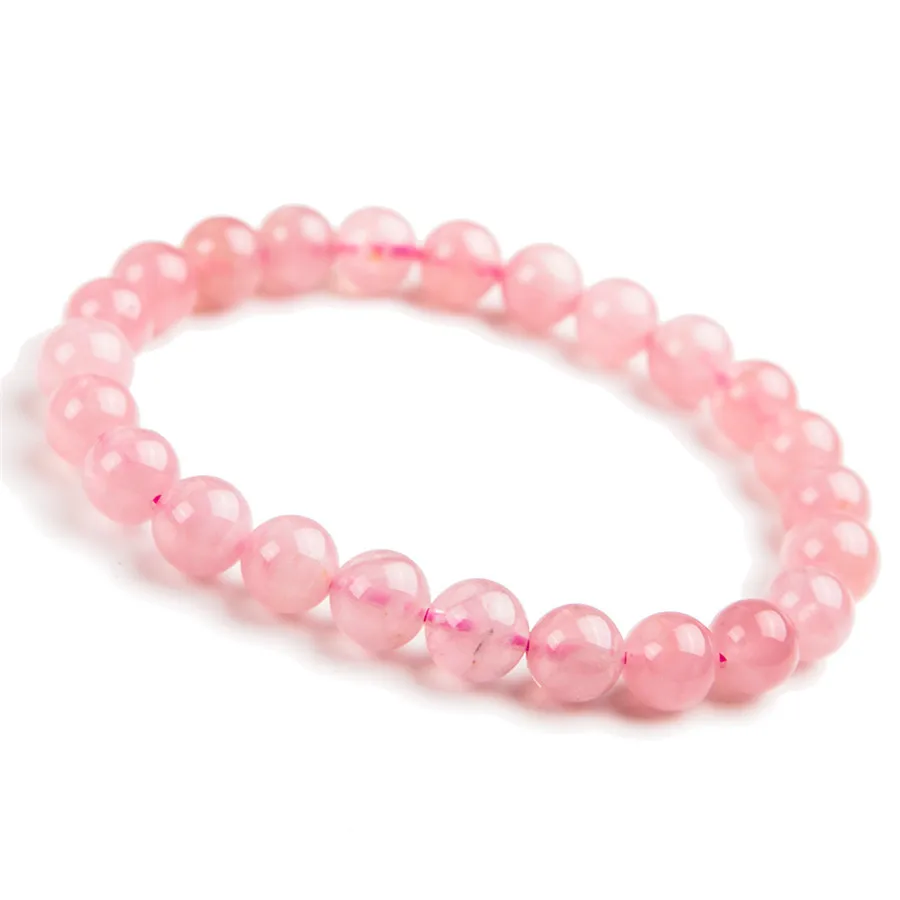 8mm Genuine Natural Pink Rose Quartz Bracelet Jewelry For Woman Men Healing Love Gift Crystal Round Beads Gemstone Strands AAAAA
8mm Genuine Natural Pink Rose Quartz Bracelet Jewelry For Woman Men Healing Love Gift Crystal Round Beads Gemstone Strands AAAAA