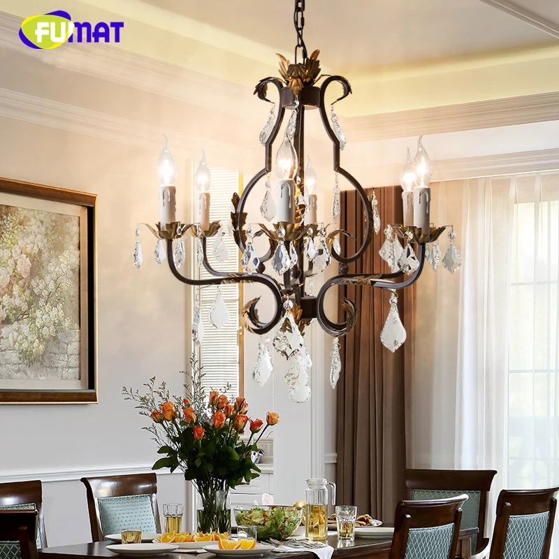 FUMAT American K9 Crystal Pendant Lights Creative Vintage Metal Light For Living Room LED K9 Crystal Lightings Pendant Lamps
FUMAT American K9 Crystal Pendant Lights Creative Vintage Metal Light For Living Room LED K9 Crystal Lightings Pendant Lamps