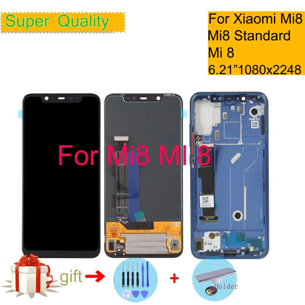 Super Amoled For Xiaomi Mi 8 Mi8 LCD Display Touch Screen Digitizer Panel Pantalla monitor Mi 8 LCD Assembly With Frame Original
Super Amoled For Xiaomi Mi 8 Mi8 LCD Display Touch Screen Digitizer Panel Pantalla monitor Mi 8 LCD Assembly With Frame Original
