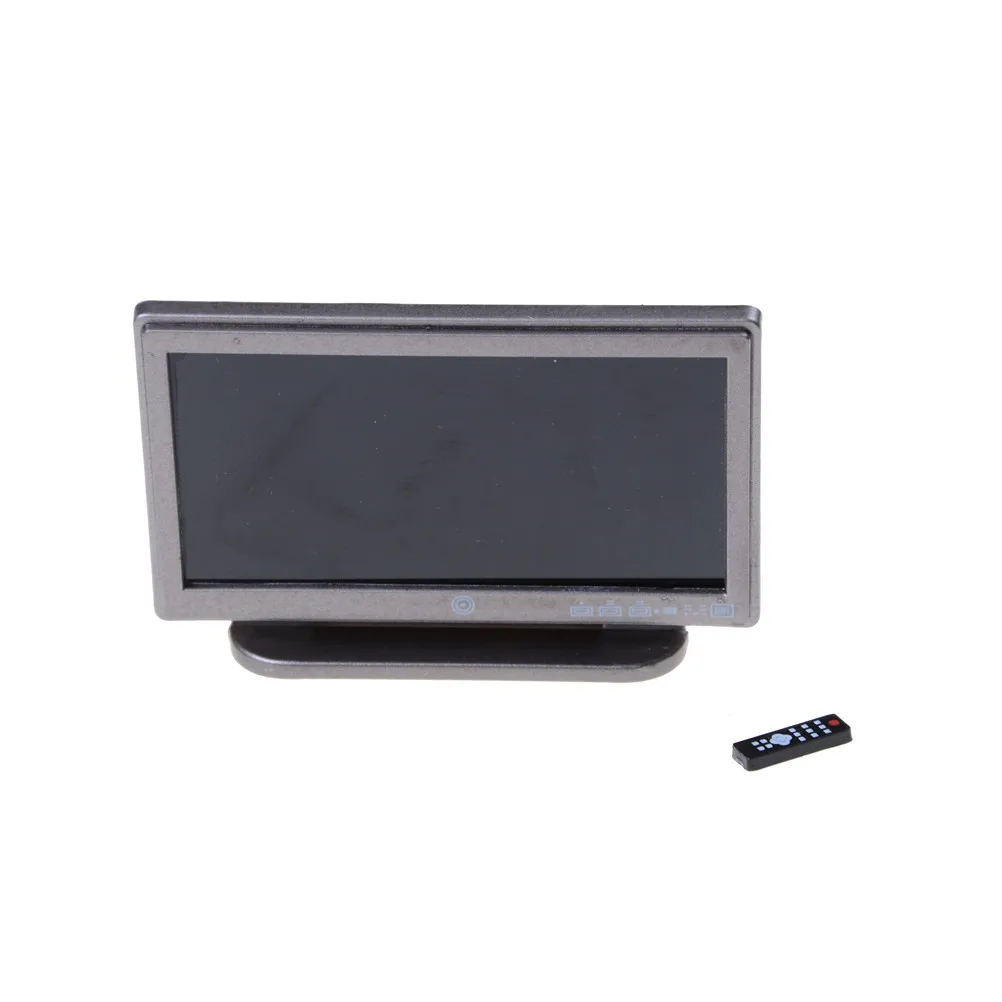Newest Dollhouse Miniature Wide Screen Television Flat-Panel LCD TV w/ Remote Gray Classic Pretend Play Accessory Toys for Child
Newest Dollhouse Miniature Wide Screen Television Flat-Panel LCD TV w/ Remote Gray Classic Pretend Play Accessory Toys for Child