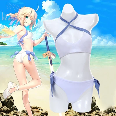 Высококачественное японское аниме Fate/stay night Arturia и аквариума, Женский костюм для косплея, купальник + плавки + бант
Высококачественное японское аниме Fate/stay night Arturia и аквариума, Женский костюм для косплея, купальник + плавки + бант