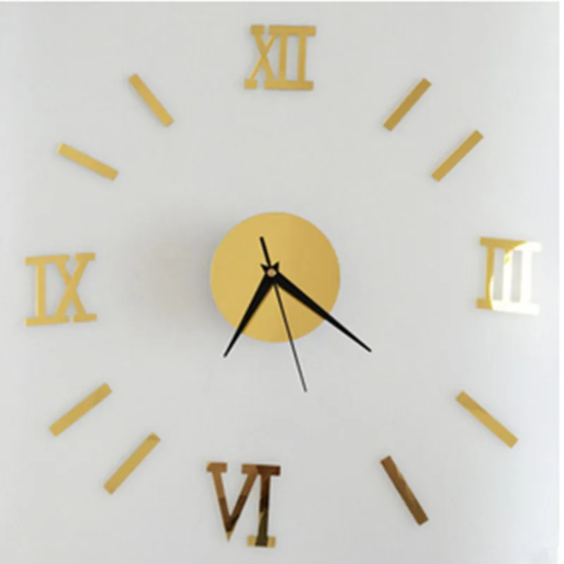 Современные дизайнерские 3D большие настенные часы DIY домашний декор кварцевые