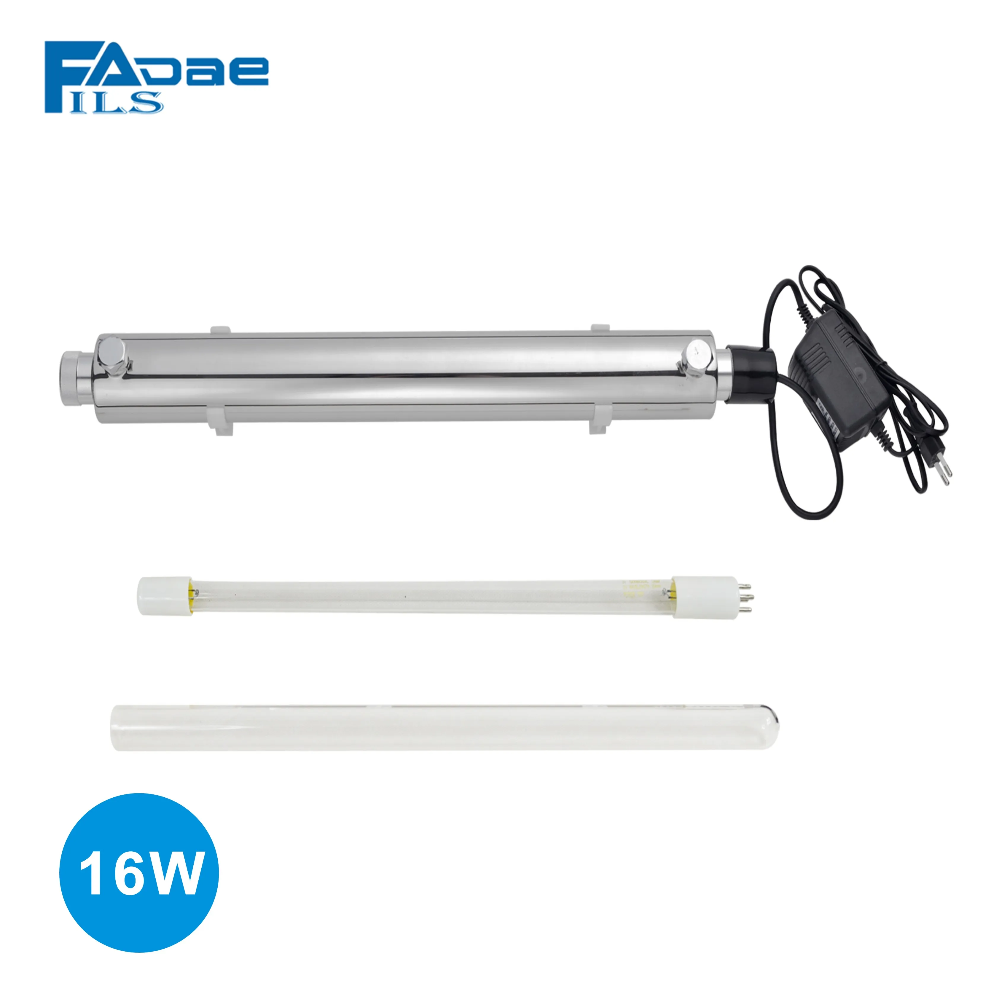 16W Ultraviolet Light Water Purifier Whole House UV Sterilizer 2 GPM anti-bacteria,Power Supply 200 - 240V & Europe Two-pin plug
16W Ultraviolet Light Water Purifier Whole House UV Sterilizer 2 GPM anti-bacteria,Power Supply 200 - 240V & Europe Two-pin plug