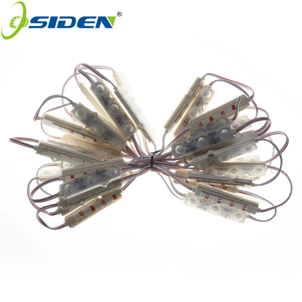 OSIDEN IP68 Samsung 5630 led module Light Advertising lamp 1.5W 3Leds Sign Backlights Waterproof 12V Cool white Red Green Blue
OSIDEN IP68 Samsung 5630 led module Light Advertising lamp 1.5W 3Leds Sign Backlights Waterproof 12V Cool white Red Green Blue