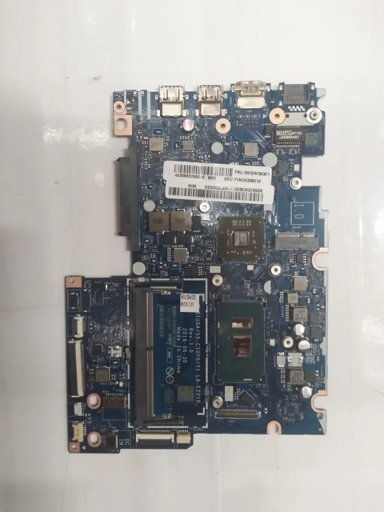 Applicable to 310S-14IKB notebook motherboard I5-7200U VGA(2G) number LA-E221P FRU 5B20N00798 5B20M39301
Applicable to 310S-14IKB notebook motherboard I5-7200U VGA(2G) number LA-E221P FRU 5B20N00798 5B20M39301