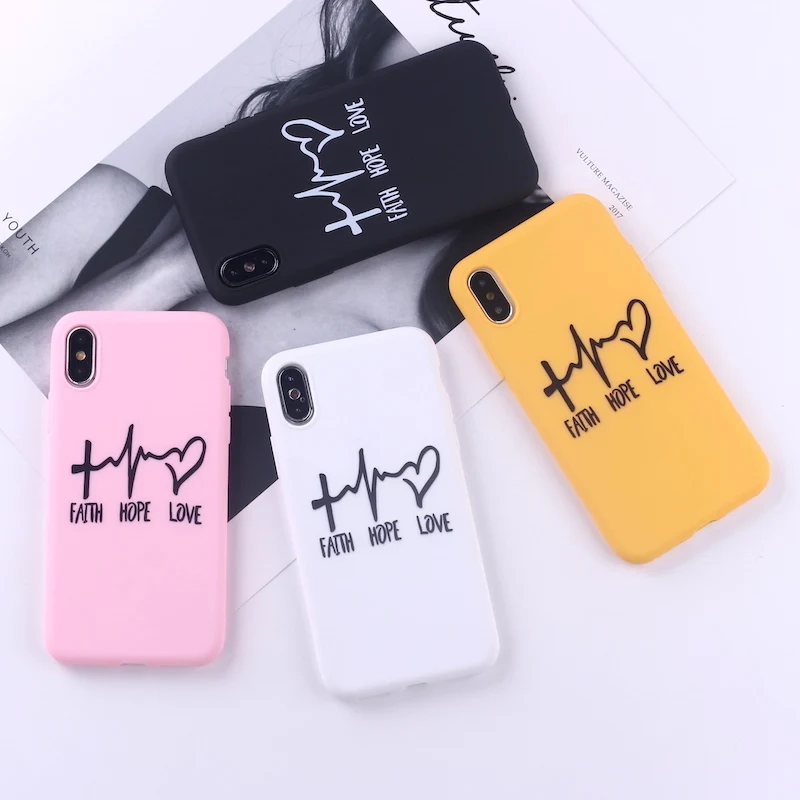 Blessed Love Hope Faith Crucifix Christian Cross Jesus Soft Silicone Candy Case Coque For iPhone 11 12 13 8Plus X XS Max 7 7Plus
Blessed Love Hope Faith Crucifix Christian Cross Jesus Soft Silicone Candy Case Coque For iPhone 11 12 13 8Plus X XS Max 7 7Plus