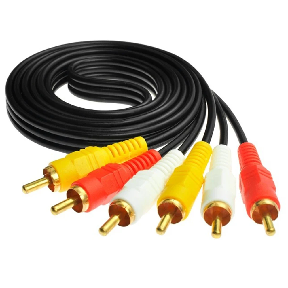 100 pcs 1.5m/3m/5m/10m 3 RCA to RCA Audio Video Cable Male To Male 3RCA To 3RCA Audio Video AV Cable Cord Wire For DVD TV
100 pcs 1.5m/3m/5m/10m 3 RCA to RCA Audio Video Cable Male To Male 3RCA To 3RCA Audio Video AV Cable Cord Wire For DVD TV