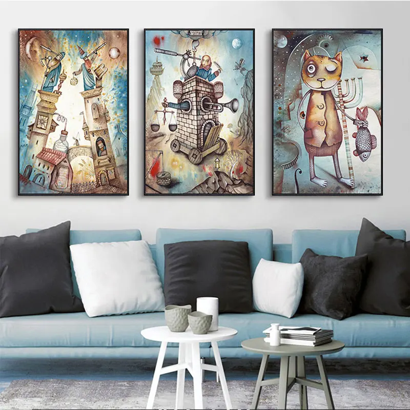 Watercolor Vintage Fantasy City Posters Prints Abstract Fairy Dream Star Wall Art Pictures Retro Room Home Decor Canvas Painting
Watercolor Vintage Fantasy City Posters Prints Abstract Fairy Dream Star Wall Art Pictures Retro Room Home Decor Canvas Painting