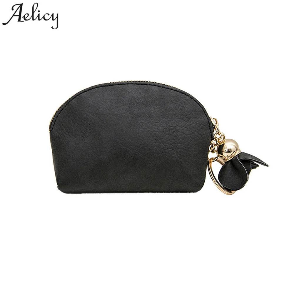 Aelicybags для женщин 2019 кожаный маленький кошелек на молнии девушек монет Дамская