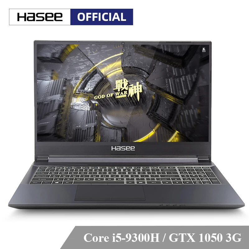 Ноутбук Hasee Z6 CT5NA для игр (Intel i5 9300H + GTX1050 3G GDDR5/8G RAM/512G SSD/DOS/15 6 ''IPS) ноутбук с высокой