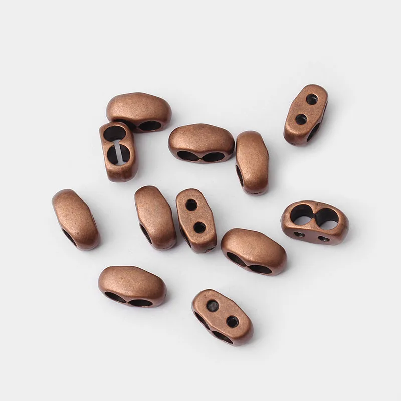 20pcs Tibetan Silver/Brown/Copper Double Holes Slider Spacers For 4mm 5mm Round Leather Cord Bracelet Jewelry Findings Making
20pcs Tibetan Silver/Brown/Copper Double Holes Slider Spacers For 4mm 5mm Round Leather Cord Bracelet Jewelry Findings Making