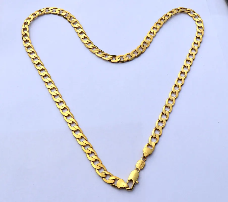 Pure 24 K Fine Gold Necklace Solid Stamep AU750 23.6" curb Chain Necklace Carat Solid Birthday Valentine Gift valuable
Pure 24 K Fine Gold Necklace Solid Stamep AU750 23.6" curb Chain Necklace Carat Solid Birthday Valentine Gift valuable