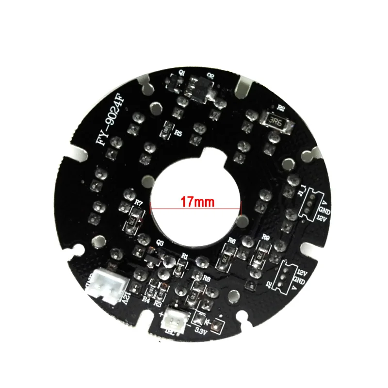 2pcs/Lot Infrared 24 IR LED Board for CCTV Security Cameras Night vision (diameter 54mm)
2pcs/Lot Infrared 24 IR LED Board for CCTV Security Cameras Night vision (diameter 54mm)