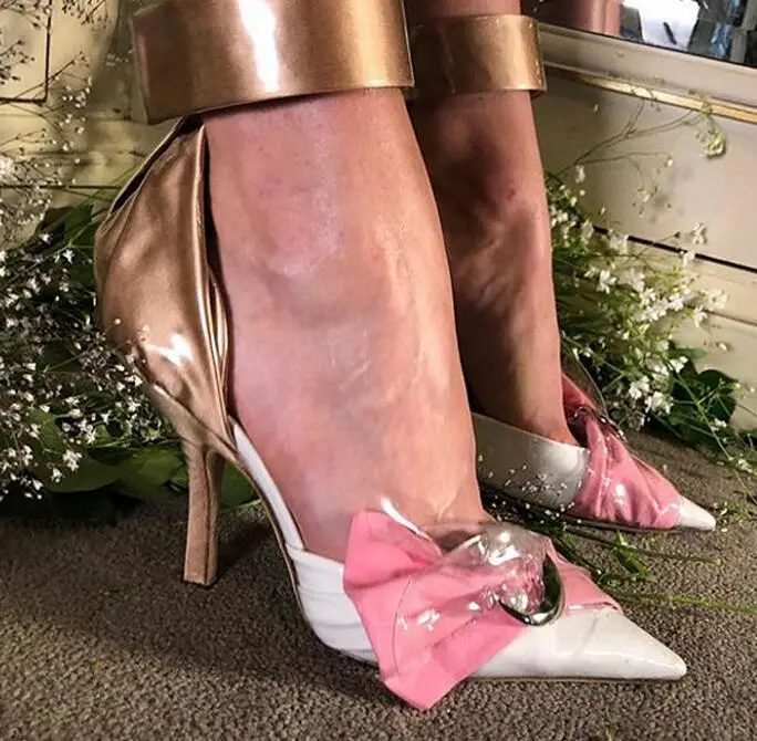 Moraima Snc Summer Mixed Colors Leather High Heel Shoes Woman Pointed Toe Bowknot Ankle Strap Sandals Crystal Wedding Heels
Moraima Snc Summer Mixed Colors Leather High Heel Shoes Woman Pointed Toe Bowknot Ankle Strap Sandals Crystal Wedding Heels