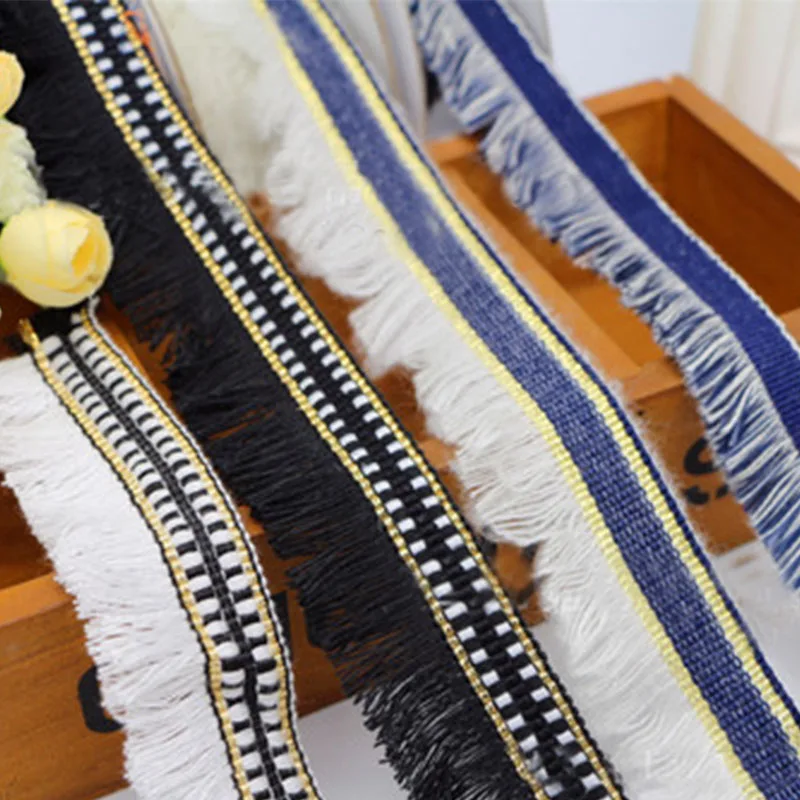 50Yards/lot Fringe Cotton Lace Trim Ribbon Sewing Latin Dress Stage Garment Curtain Bag DIY Accessories
50Yards/lot Fringe Cotton Lace Trim Ribbon Sewing Latin Dress Stage Garment Curtain Bag DIY Accessories