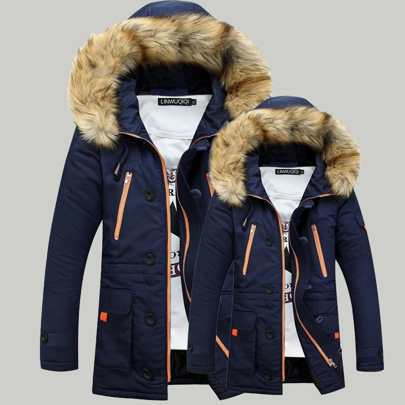 Parkas With Hooded Long sleeves Jacket Fashion Casual Clothing Mens Winter Brand Men Coats Slim Thick Warm Overcoat Male Clothes
Parkas With Hooded Long sleeves Jacket Fashion Casual Clothing Mens Winter Brand Men Coats Slim Thick Warm Overcoat Male Clothes