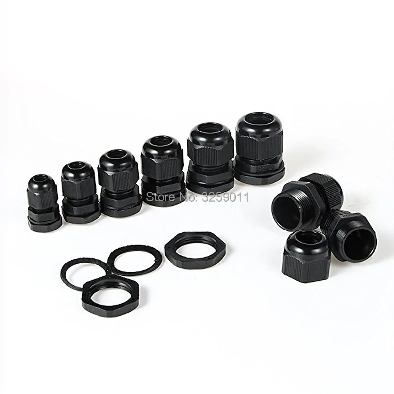 24PCS Cable Gland Nylon Plastic Waterproof Adjustable Cable Connectors Cable Gland Joints With Gaskets PG7 PG9 PG11 PG16 PG13.5
24PCS Cable Gland Nylon Plastic Waterproof Adjustable Cable Connectors Cable Gland Joints With Gaskets PG7 PG9 PG11 PG16 PG13.5