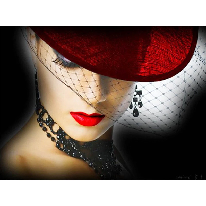 Diamond Painting 5D DIY Full Drill Round Diamond Embroidery Sexy Woman Beauty in a Hat Cross Stitch Stickers Needlework
Diamond Painting 5D DIY Full Drill Round Diamond Embroidery Sexy Woman Beauty in a Hat Cross Stitch Stickers Needlework
